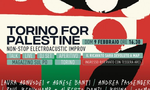 Torino For Palestine: una staffetta musicale: domenica 9 febbraio ai Murazzi