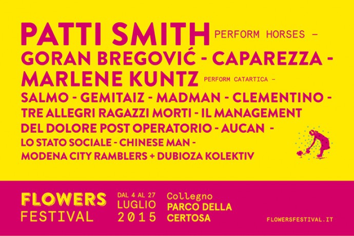 FLOWERS FESTIVAL Dal 4 luglio al 27 luglio, Collegno - programma completo