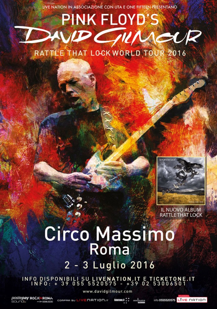 DAVID GILMOUR: si esibirà al Circo Massimo di Roma