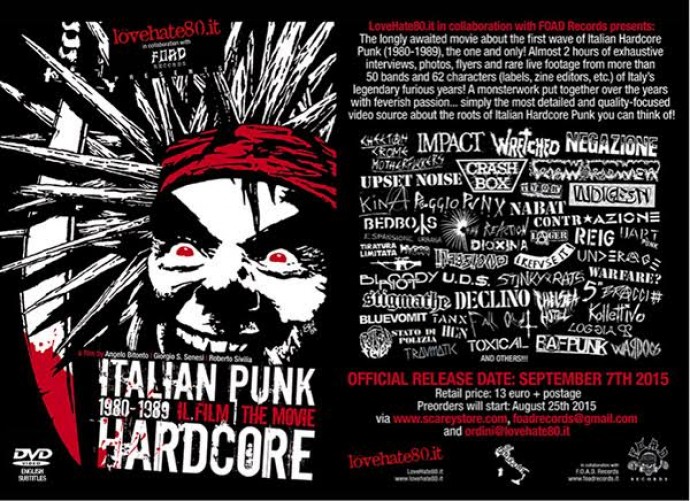 Venerdì 25/09 il Bloom di Mezzago: serata dedicata al punk hardcore italiano dei primi anni '80 - proiezione del documentario 'Italian Punk Hardcore 1980-1989, Il Film/The Movie': trailer ufficiale. Ad aprire la serata Raw Power e Toxical live!