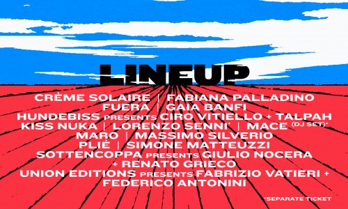 Linecheck lancia la decima edizione. Novità nella programmazione e primi artisti annunciati fra cui Fabiana Palladino, Fuera, Lorenzo Senni, Mace (DJ SET), Maro