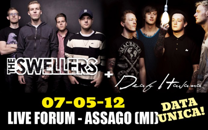 THE SWELLERS + DEAF HAVANA: a maggio in Italia per un'unica data a Milano.