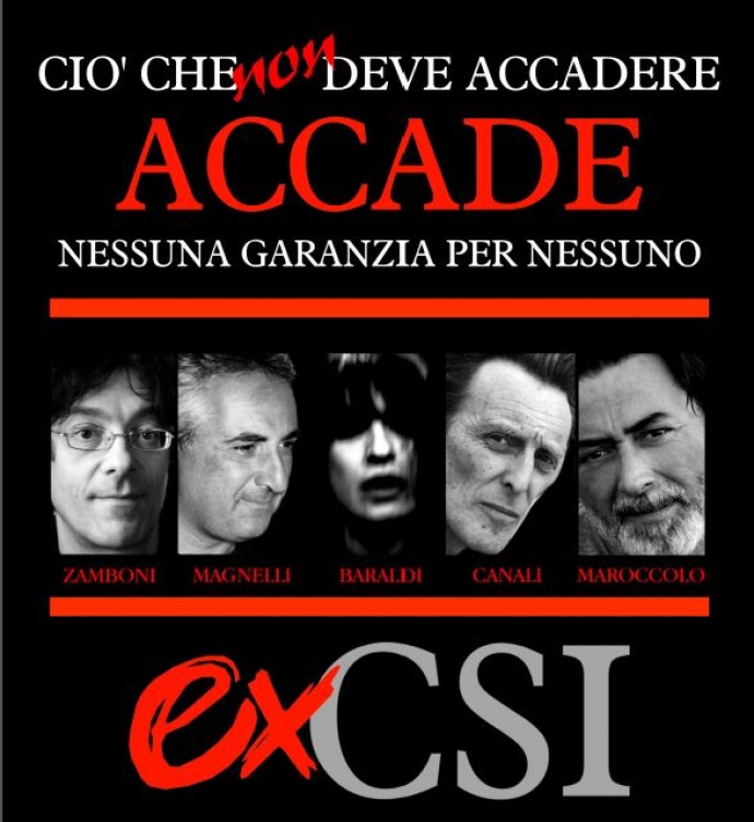 Gli EX CSI, Canali – Magnelli – Maroccolo - Zamboni, in ACCADE TOUR 2014 a Torino: all' HIroshima Mon Amour!