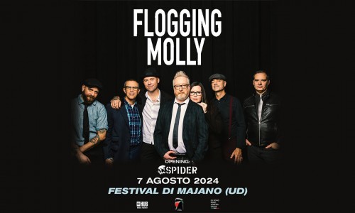 Flogging Molly: annunciati gli Spider come opening dell'unica data italiana al Festival Di Majano (Ud)