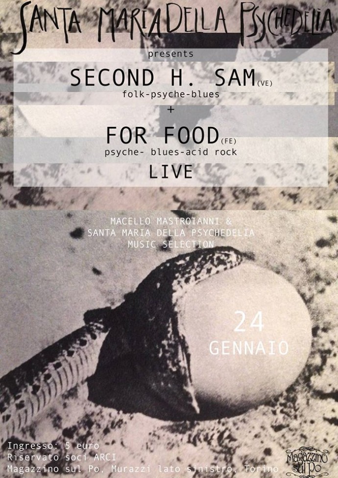 Per #FINOAMEZZANOTTE: FOR FOOD+SECOND H. SAM al MAgazzino sul Po (Torino)
