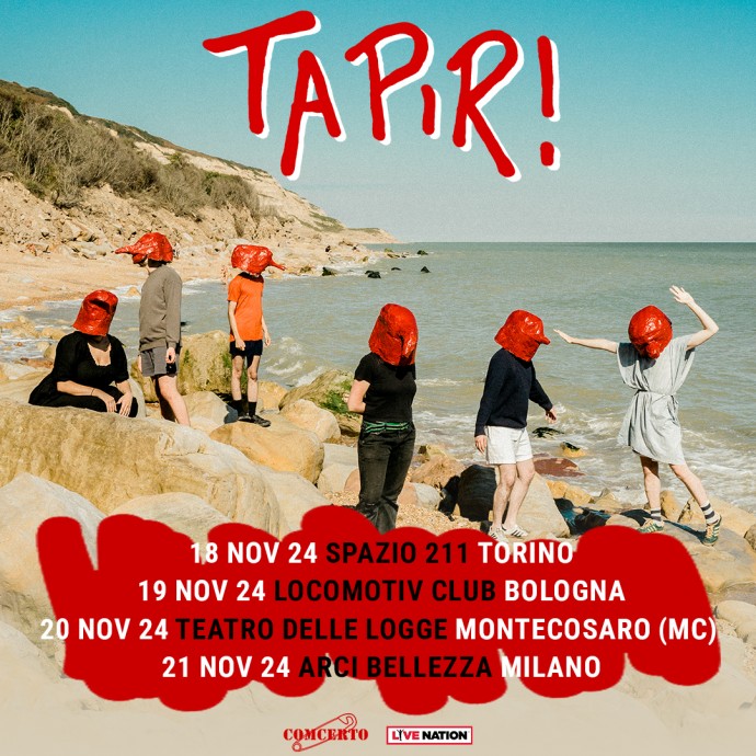 Tapir! la next big thing made in UK in tour in Italia questo autunno a Torino, Spazio211, Bologna al Locomotiv , a Milano, Arci Bellezza e Montecosaro al Teatro Delle Logge