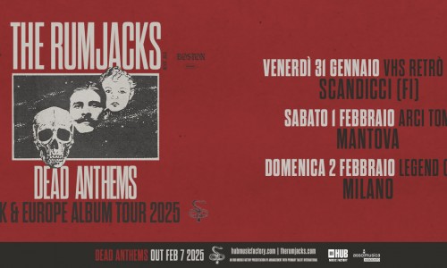 The Rumjacks: tre date in italia nel 2025