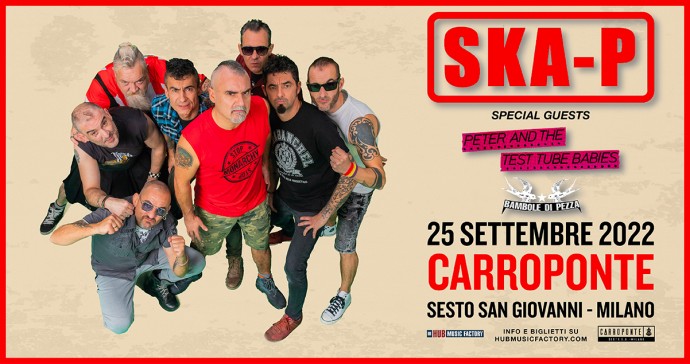Ska-P: live al Carroponte il 25 settembre!