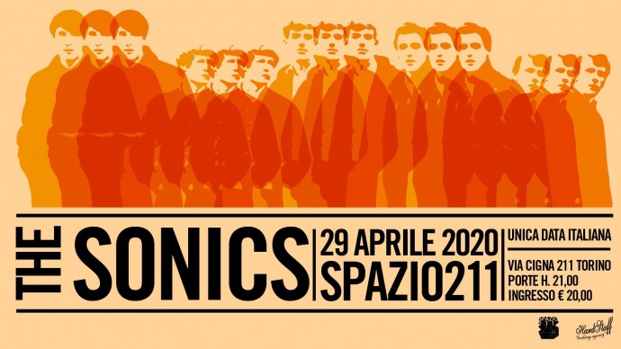 The Sonics dal vivo a Spazio211, Torino per un'unica esclusiva data italiana,