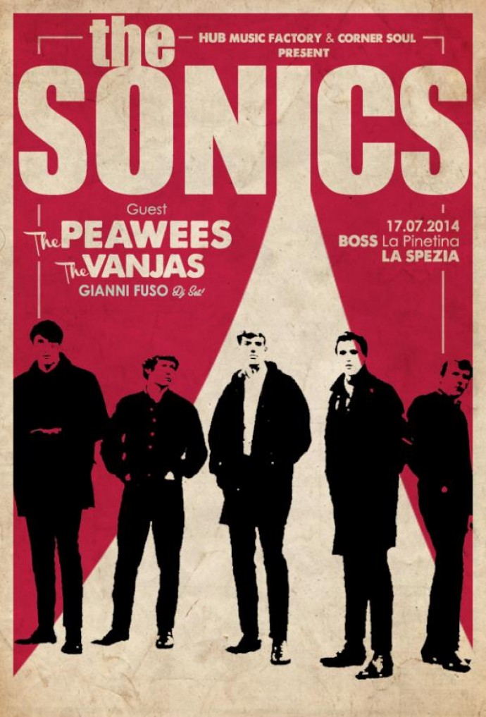 Arrivano i THE SONICS from Tacoma, a La Spezia il 17 luglio!!