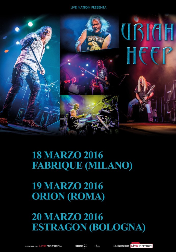 URIAH HEEP: tre date in Italia!